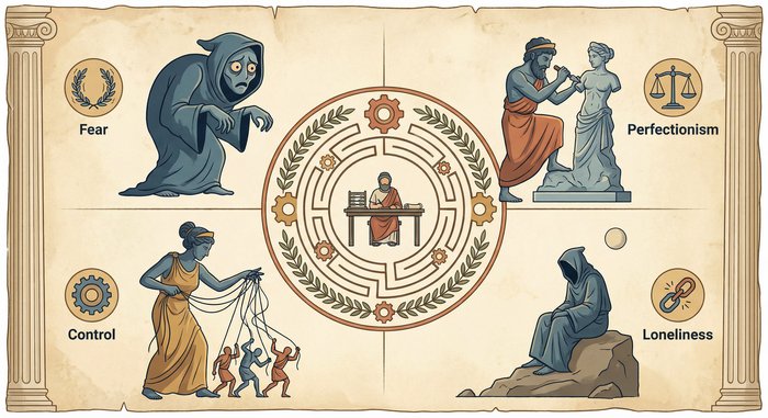 Εσωτερικά τέρατα - φόβος, τελειωμανία, συγκεντρωτισμός, μοναξιά